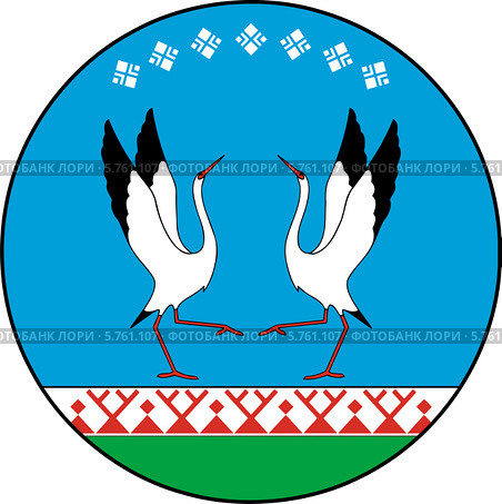 Герб Момского района (улуса) Стоковая иллюстрация, иллюстратор VectorImages / Фотобанк Лори