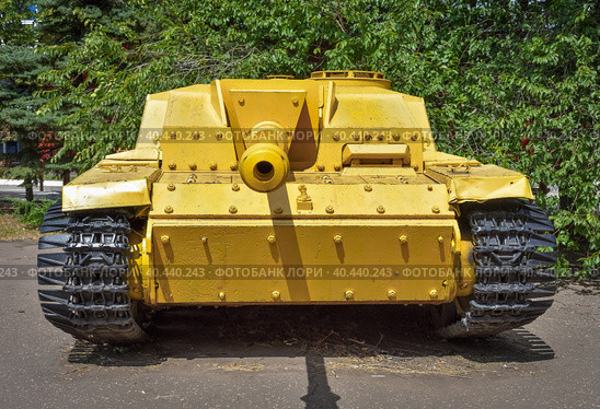 German World War II tank in museum, stug. Стоковое фото, фотограф Олег Спиридонов / Фотобанк Лори