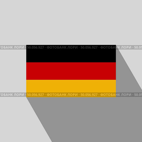 Germany flag Long Shadow design vector. Стоковая иллюстрация, агентство Ingram Publishing / Фотобанк Лори
