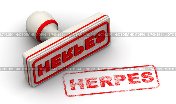 Герпес (herpes). Печать и оттиск. Стоковая иллюстрация, иллюстратор WalDeMarus / Фотобанк Лори