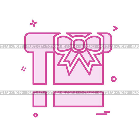 Giftbox icon design vector. Стоковая иллюстрация, агентство Ingram Publishing / Фотобанк Лори