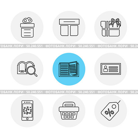 giftboxes , gifts , christmas , birthdays , dollar,  shopping, compass , checkboxes , search , chart , time , map , icon, vector, design,  flat,  collection, style, creative,  icons. Стоковая иллюстрация, агентство Ingram Publishing / Фотобанк Лори