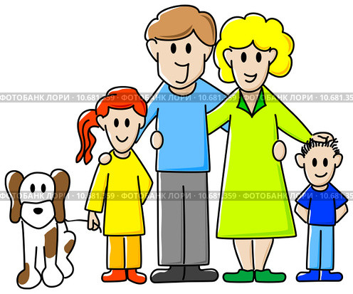 girl illustration boy family mother. Стоковая иллюстрация, иллюстратор Martina Anti / PantherMedia / Фотобанк Лори