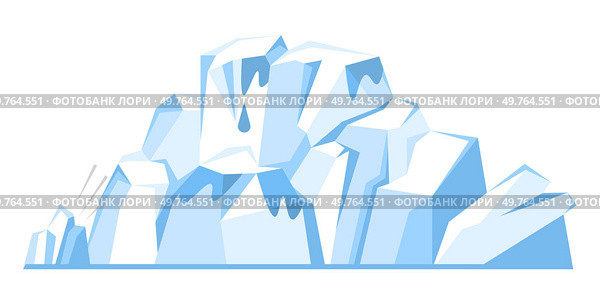 Glaciers vector illustration. Glacial ecosystems thrive in harshest climates Antarctic Wintry landscapes, adorned with glaciers, reflect natures poetic beauty Frozen floes, like drifting dreams. Glaciers. Glaciers, like frozen rivers, carve their mark on face nature. Стоковая иллюстрация, агентство Ingram Publishing / Фотобанк Лори