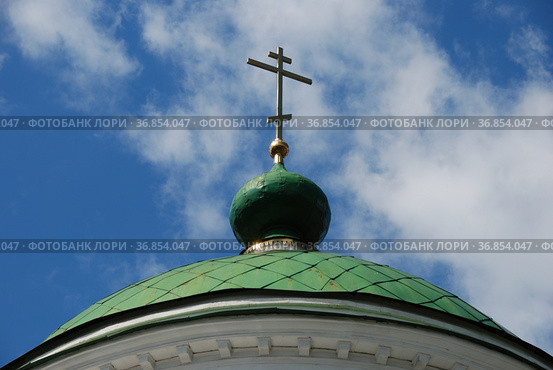 Глава Оковецкой (Предтеченской) церкви. Улица Марата, 5. Город Ржев. Тверская область (2011 год). Стоковое фото, фотограф lana1501 / Фотобанк Лори