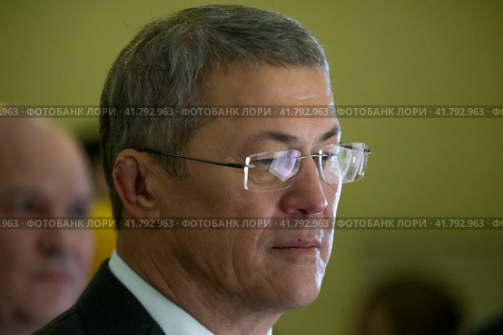 Глава Республики Башкортостан Радий Хабиров посетил Международную выставку-форум "Россия" на территории выставочного комплекса ВДНХ в городе Москве, Россия (2023 год). Редакционное фото, фотограф Николай Винокуров / Фотобанк Лори