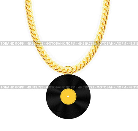 Gold Chain Jewelry. Vector Illustration. EPS10. Gold Chain Jewelry. Vector Illustration. Стоковая иллюстрация, агентство Ingram Publishing / Фотобанк Лори