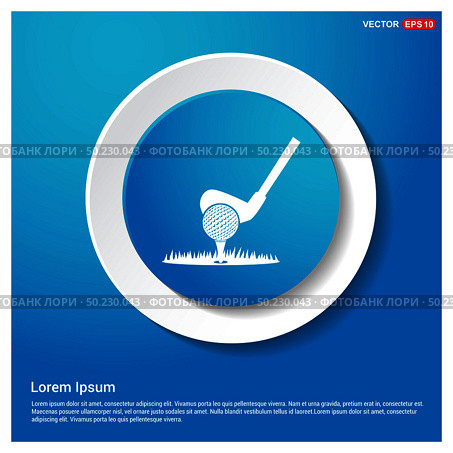 Golf Bat Icon. Стоковая иллюстрация, агентство Ingram Publishing / Фотобанк Лори