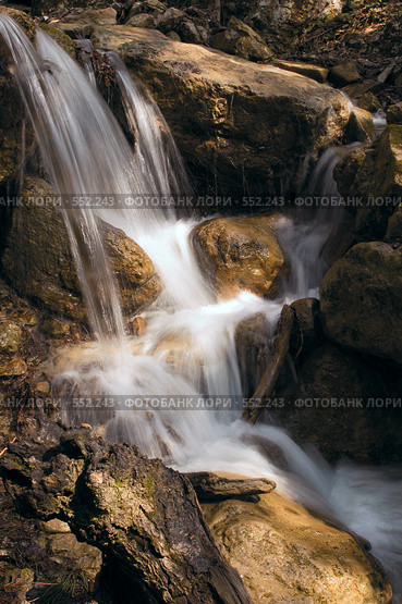 Горный ручей. Стоковое фото, фотограф Александр Зайцев / Фотобанк Лори