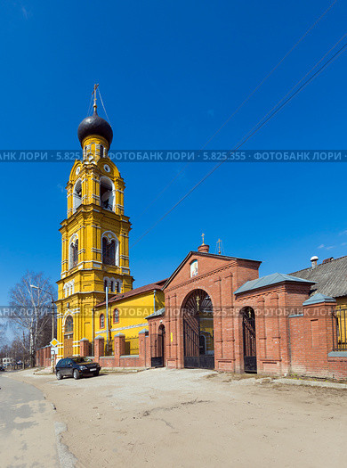 Город Киржач. Никольская церковь на Селивановой горе (2014 год). Стоковое фото, фотограф Сергей Лаврентьев / Фотобанк Лори