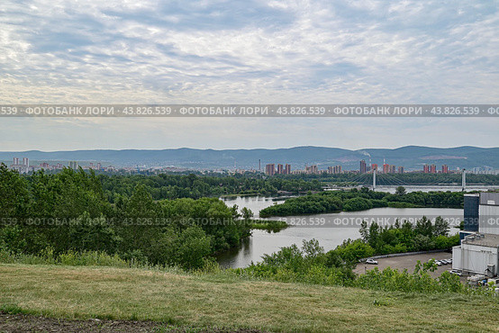 Город Красноярск. Дельта реки Енисей (2024 год). Стоковое фото, фотограф Александр Тараканов / Фотобанк Лори