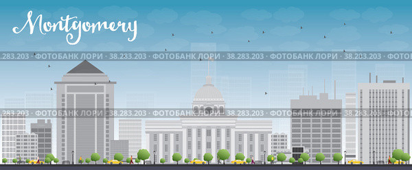 Город Монтгомери. Штат Алабама. США. Стоковая иллюстрация, иллюстратор Игорь Сорокин / Фотобанк Лори
