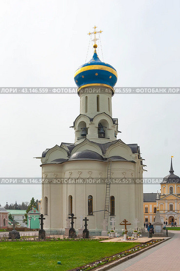 Город Сергиев Посад. Свято-Троицкая Сергиева лавра. Церковь в честь Сошествия Святого Духа на апостолов (Духовская церковь) (2024 год). Редакционное фото, фотограф Зобков Юрий / Фотобанк Лори