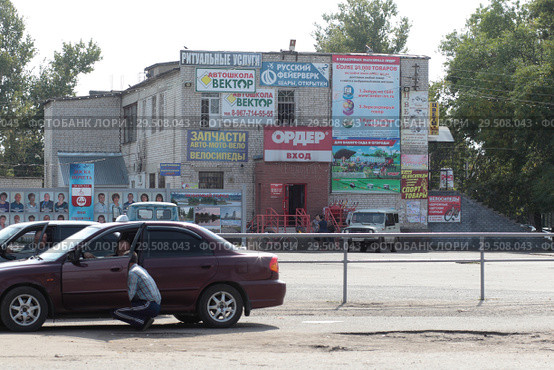 Город Ворсма, Нижегородская область. Автостанция (2018 год). Редакционное фото, фотограф Дмитрий Неумоин / Фотобанк Лори