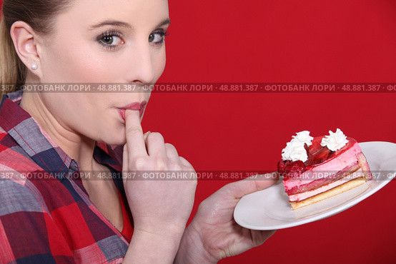 Greedy woman. Стоковое фото, агентство Ingram Publishing / Фотобанк Лори