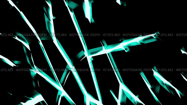 Green and blue laser beams made in cartoon animation that diverge in different directions. Стоковая иллюстрация, иллюстратор David Kashakhi / Фотобанк Лори