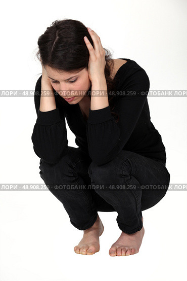 Grieving woman. Стоковое фото, агентство Ingram Publishing / Фотобанк Лори