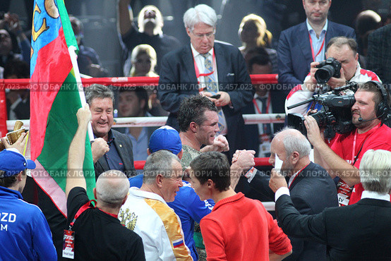 Григорий Дрозд стал чемпионом мира по версии WBC (2014 год). Редакционное фото, фотограф Дмитрий Неумоин / Фотобанк Лори