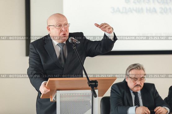 Губернатор Нижегородской области Валерий Павлинович Шанцев (2016 год). Редакционное фото, фотограф Александр Ковыляев / Фотобанк Лори