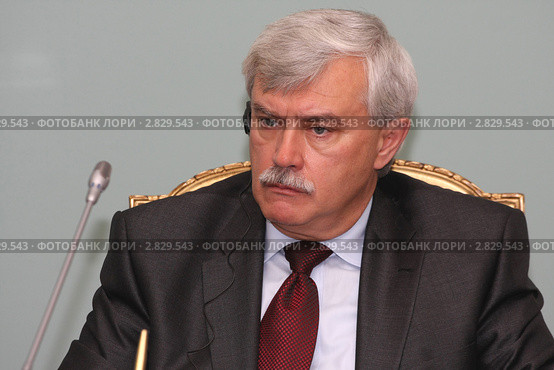 Губернатор Санкт-Петербурга Георгий Полтавченко (2011 год). Редакционное фото, фотограф Александр Тарасенков / Фотобанк Лори