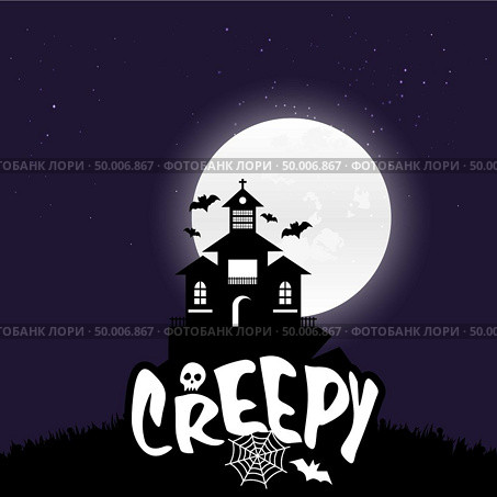 Halloween Background Vectors. Стоковая иллюстрация, агентство Ingram Publishing / Фотобанк Лори