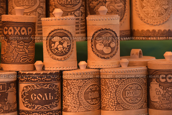Handicrafts made of birch bark. Стоковое фото, фотограф Анна Кривицкая / Фотобанк Лори
