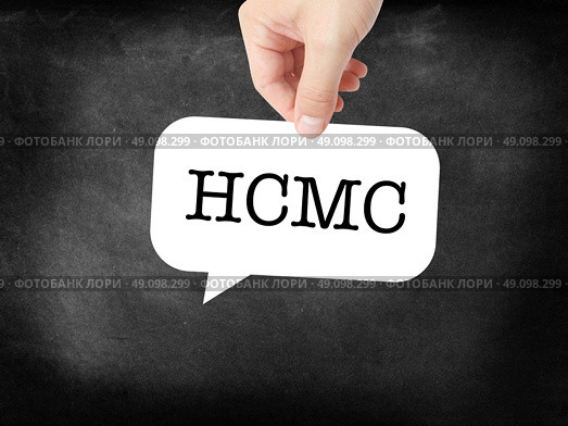HCMC written on a speechbubble. Стоковое фото, агентство Ingram Publishing / Фотобанк Лори