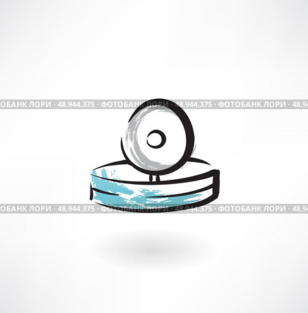 head mirror grunge icon. Стоковая иллюстрация, агентство Ingram Publishing / Фотобанк Лори