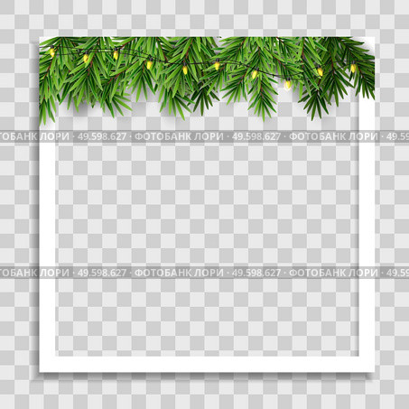 Holiday Photo Frame Template. Merry Christmas and Happy New Year Background. Vector Illustration. Holiday Photo Frame Template. Merry Christmas and Happy New Year Background. Vector Illustration EPS10. Стоковая иллюстрация, агентство Ingram Publishing / Фотобанк Лори