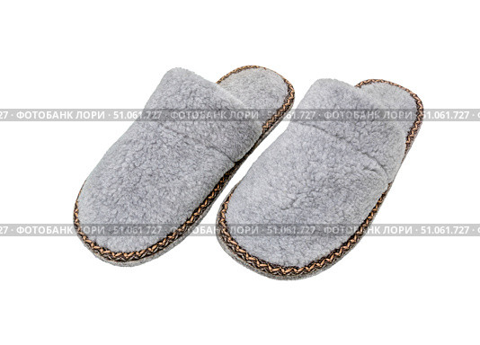 Home room slippers on felt. Комнатные войлочные тапочки. Стоковое фото, фотограф Roman B. / Фотобанк Лори