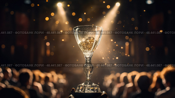 honor award glass ai generated. Стоковое AI-изображение, AI-художник Vectorwin / Фотобанк Лори