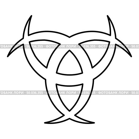 Horn Odin Triple horn of Odin icon black color outline vector illustration flat style simple image. Horn Odin Triple horn of Odin icon black color outline vector illustration flat style image. Стоковая иллюстрация, агентство Ingram Publishing / Фотобанк Лори