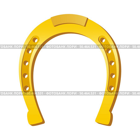 Horseshoe icon. Symbol of Lucky Irish beer festival St Patrick’s day. Vector Illustration. Стоковая иллюстрация, агентство Ingram Publishing / Фотобанк Лори