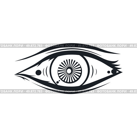 horus one eye theme vector art illustration. horus eye. Стоковая иллюстрация, агентство Ingram Publishing / Фотобанк Лори