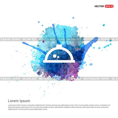 Hot Pot Icon - Watercolor Background. Стоковая иллюстрация, агентство Ingram Publishing / Фотобанк Лори