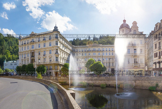 Hotel Pupp in Karlovy Vary. Czech republic (2018 год). Редакционное фото, фотограф Belikart / Фотобанк Лори