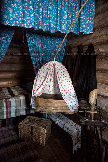 House museum, historical Russian hut in which was born Chapaev (2017 год). Редакционное фото, фотограф Анна Кривицкая / Фотобанк Лори
