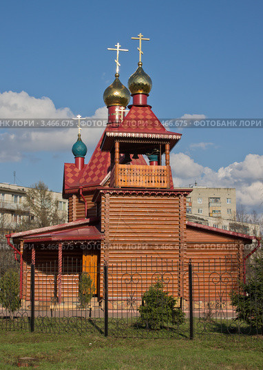 Храм Державной Иконы Божией Матери в Авиагородке (Домодедово) (2012 год). Стоковое фото, фотограф Павел Михеев / Фотобанк Лори