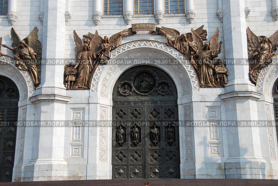 Храм Христа Спасителя. Улица Волхонка, 15. Район Хамовники. Город Москва (2010 год). Стоковое фото, фотограф lana1501 / Фотобанк Лори