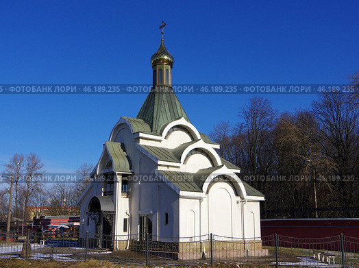 Храм Казанской иконы Божией Матери у Красненького кладбища. Санкт-Петербург, проспект Стачек, 98к2 (2020 год). Стоковое фото, фотограф Алексей Иванов / Фотобанк Лори