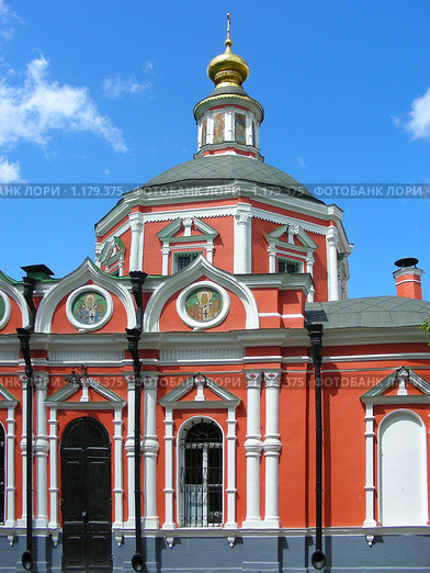 Храм Преподобного Пимена, что в Новых Воротниках в Сущеве (1658 г.) (2008 год). Стоковое фото, фотограф lana1501 / Фотобанк Лори