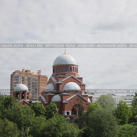 Храм Сретения Господня (Гражданский проспект, д. 101), Муринский парк, Санкт-Петербург. Стоковое фото, фотограф Анна Николаева / Фотобанк Лори