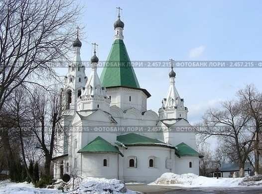 Храм Троицы Живоначальной в Троицком-Голенищеве. Москва (2011 год). Стоковое фото, фотограф lana1501 / Фотобанк Лори