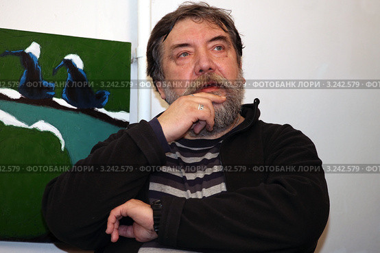 Художник Дмитрий Шагин (2012 год). Редакционное фото, фотограф Александр Тарасенков / Фотобанк Лори