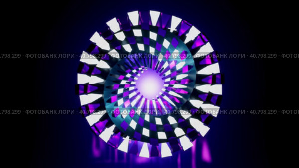 Hypnotic looping animation. 3d endless animation. Cyclic seamless motion design. Satisfying animation. 3d loop animation background. blue purple and cyan circle rotation. Стоковое видео, видеограф Ирина Ткачук / Фотобанк Лори