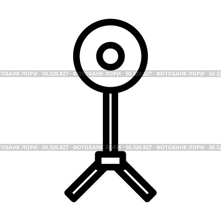 Icon Of Beauty Dish Flash. Bold outline design with editable stroke width. Vector Illustration. Стоковая иллюстрация, агентство Ingram Publishing / Фотобанк Лори