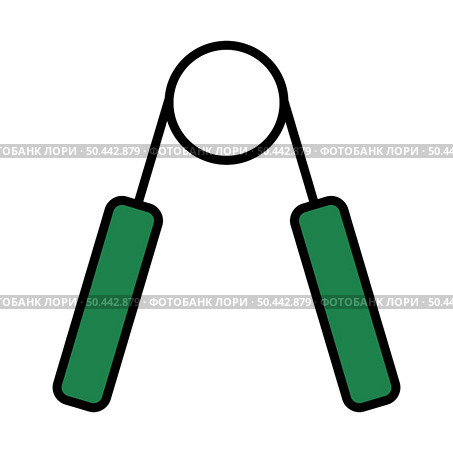 Icon Of Hands Expander. Editable Bold Outline With Color Fill Design. Vector Illustration. Стоковая иллюстрация, агентство Ingram Publishing / Фотобанк Лори