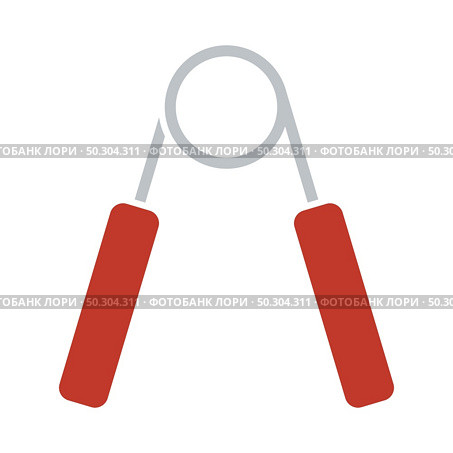 Icon Of Hands Expander. Flat Color Design. Vector Illustration. Стоковая иллюстрация, агентство Ingram Publishing / Фотобанк Лори