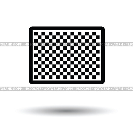 Icon of photo camera sensor. White background with shadow design. Vector illustration. Стоковая иллюстрация, агентство Ingram Publishing / Фотобанк Лори
