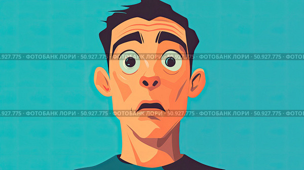 impact bouncing human face ai generated. Стоковое AI-изображение, AI-художник Vectorwin / Фотобанк Лори